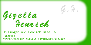 gizella henrich business card